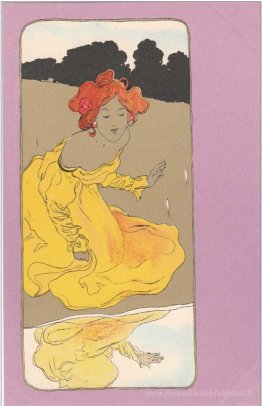 Filles avec des environs violets