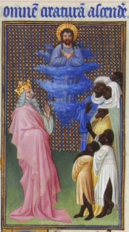 David imagine le Christ élevé au-dessus de tous les autres êtres
