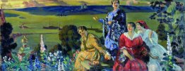 Les femmes de Mercahnt sur la Volga