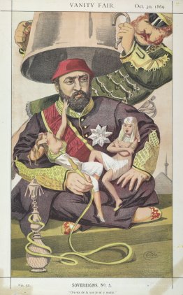 Souverain n ° 50 Caricature du sultan Abdul Aziz de Turquie