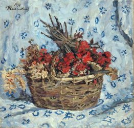 Nature morte. Rowan sur le bleu.