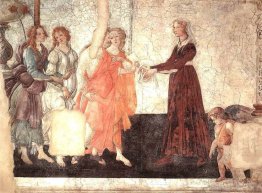 Vénus et les grâces offrant des cadeaux à une jeune fille