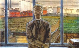 Homme aux lunettes. Portrait de la critique d'art et poète Const