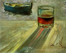 Verre de vin et de bateau
