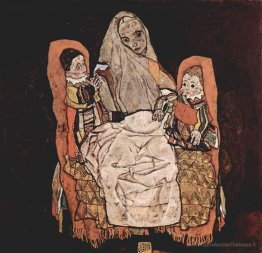 Mère avec deux enfants
