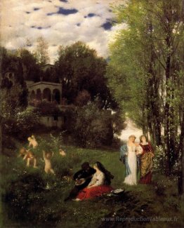Paysage de printemps idéal