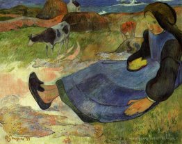 Fille de Breton assis