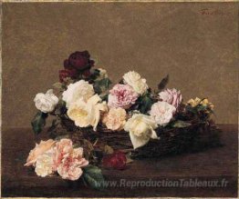 Un panier de roses