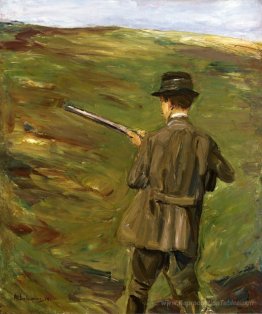 Un chasseur dans les dunes