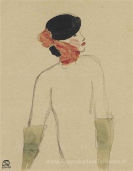 Dame avec des gants