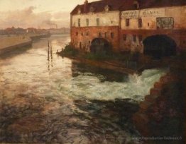 Vieille usine sur la Somme (soirée)