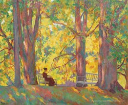 Femme dans le parc