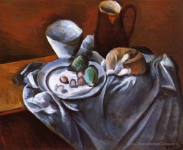 Nature morte avec des poires et un bol indien