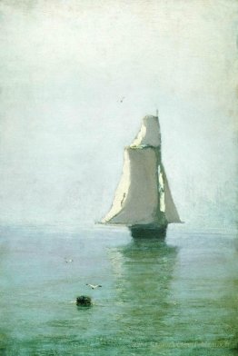 La mer avec un voilier
