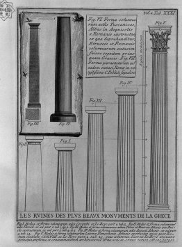 Colonnes Doric, Corinthian et Toscan (du Roy)