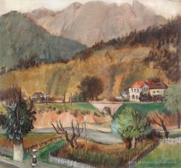 Paysage de la vallée de Prahova