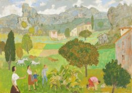 Anime vert paysage