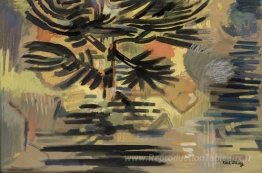 Crépuscule (étang en lumière du soir)