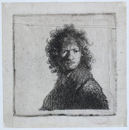 Autoportrait, fronçant les sourcils
