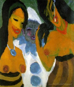 Femmes et Pierrot