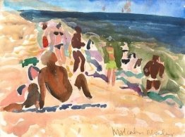 Bridgehampton Beach avec des chiffres