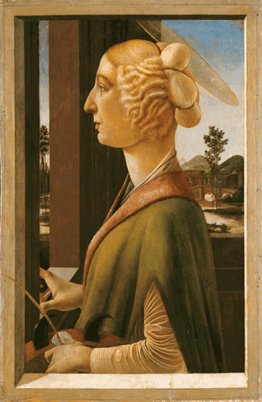 Femme avec des attributs de Saint Catherine, la soi-disant Cathe