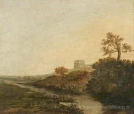 Un château en ruines, matin