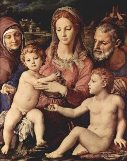 Sainte Famille avec Sainte-Anne et le Bandif Baptiste. Baptiste