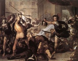 Persée combattant Phineas et ses compagnons