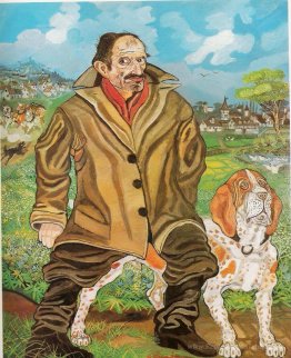 Autoportrait avec un chien