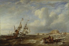 Le Brigantine de 78 tonnes 'The Advocate' Off St. Helier, Jersey