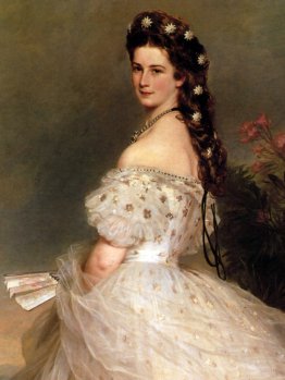 Elisabeth de l'impératrice d'Autriche en robe dansante