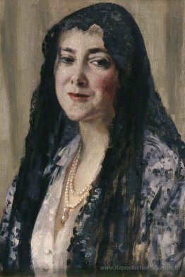 Dame avec une mantille
