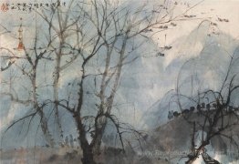 Crows dans un saule