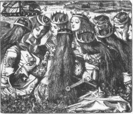 Le roi Arthur et les reines qui pleurent