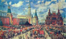 La démonstration du 1er mai sur la place rouge à 1929