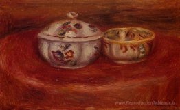 Sugar Bowl et bol en terre cuite