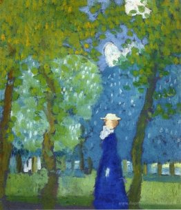 Femme en bleu