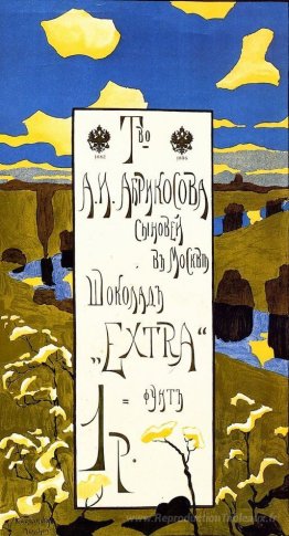 Affiche pour la société Abrikosov