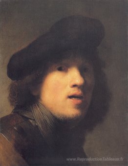 Autoportrait avec gorget et béret
