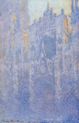 Cathédrale Rouen, Portail, brouillard du matin