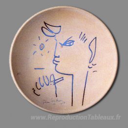 Chèvre-pie Bleu Profil Gauche