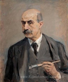 Autoportrait avec pinceau