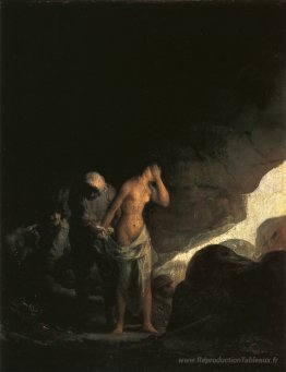 Brigand dépouillant une femme