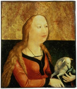 Saint Agnes de Rome (panel de Cobourg)