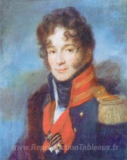 Portrait du commandant du Dragoon Regiment P. A. Chicherin