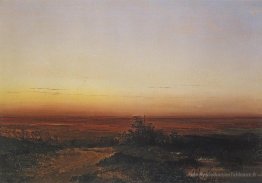 Dawn dans le désert