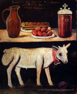 Agneau de Pâques sur la table de Pâques