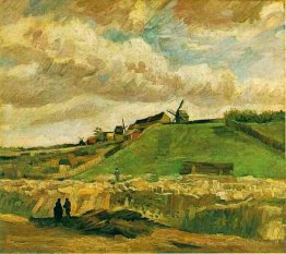 La colline de Montmartre avec carrière