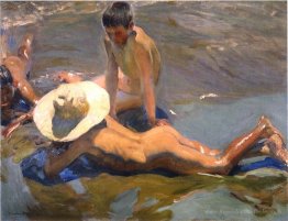 Garçons sur la plage